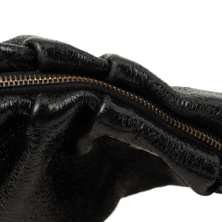 Prada Pleated Cervo Lux Hobo Noir – vue 6 – GABY PARIS