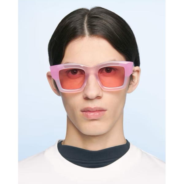 JACQUEMUS Lunettes de soleil 'Les lunettes Baci' roses