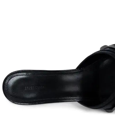 Balenciaga Mules Cagole 70 cuir noir pointure 39