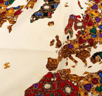 Chanel Gripoix Print Soie Foulard