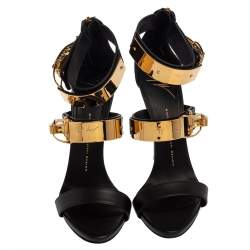 Giuseppe Zanotti Sandales à brides cuir noir pointure 39