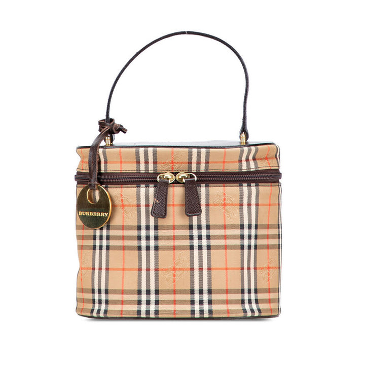 Burberry Trousse de toilette toile à carreaux Haymarket