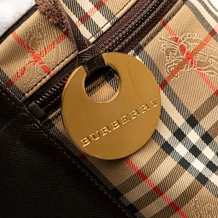 Burberry Trousse de toilette toile à carreaux Haymarket