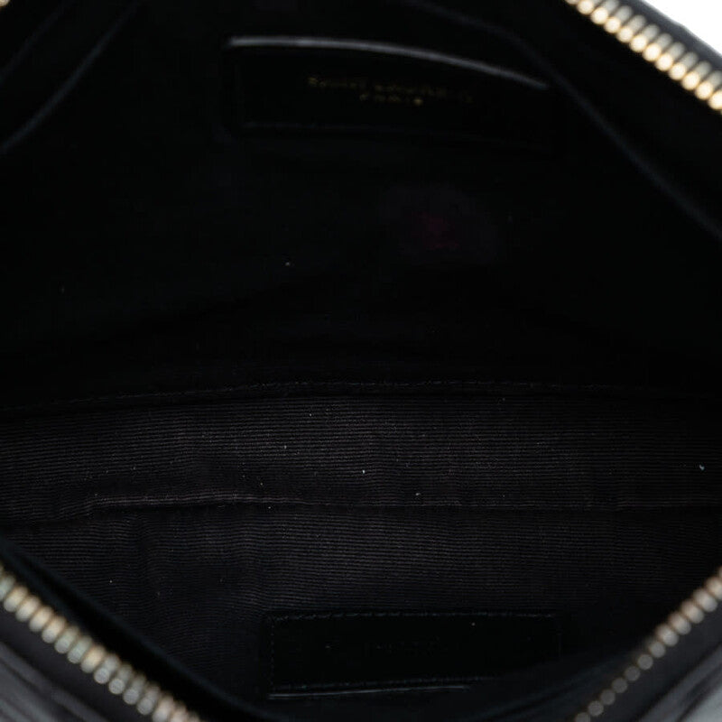 Saint Laurent pochette Monogram Zip A5 chevron matelassé