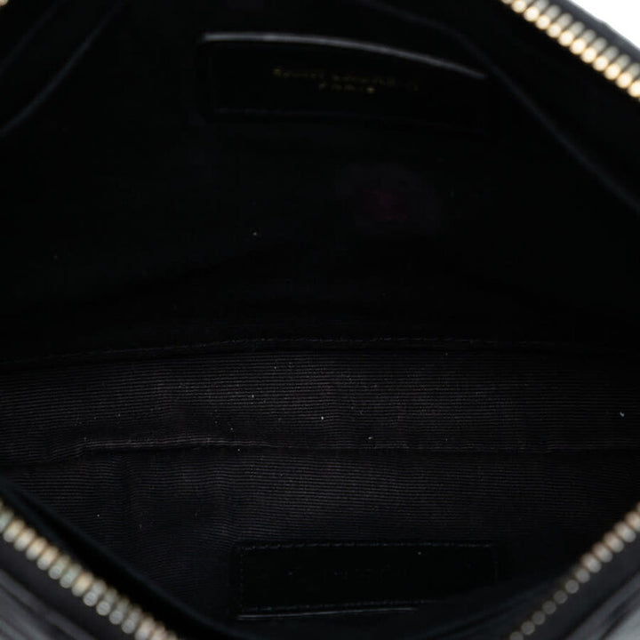 Saint Laurent pochette Monogram Zip A5 chevron matelassé