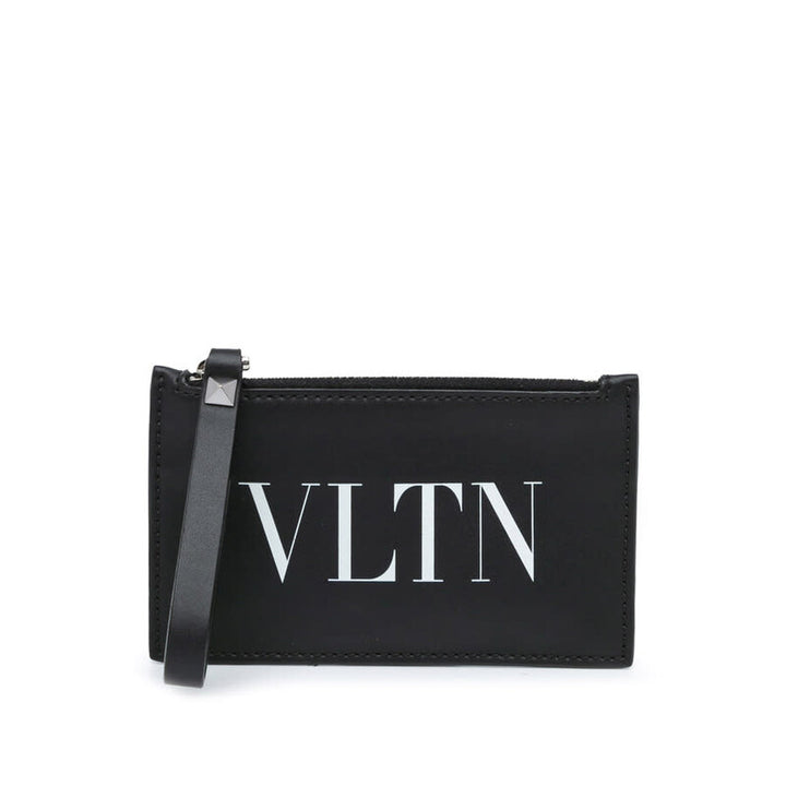 Valentino Garavani Porte-cartes zippé VLTN en cuir