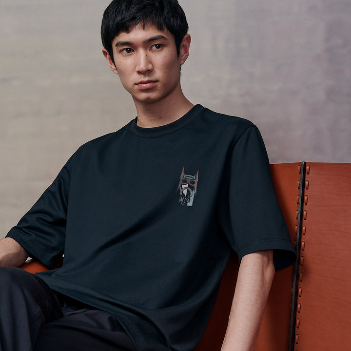 HERMES Printed T-shirt Mini Leather Patch size XS