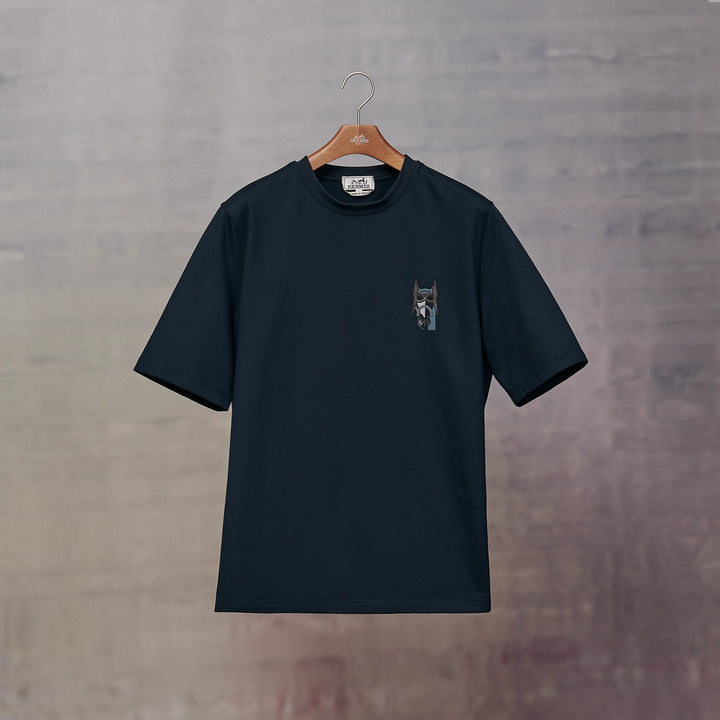 HERMES Printed T-shirt Mini Leather Patch size XS