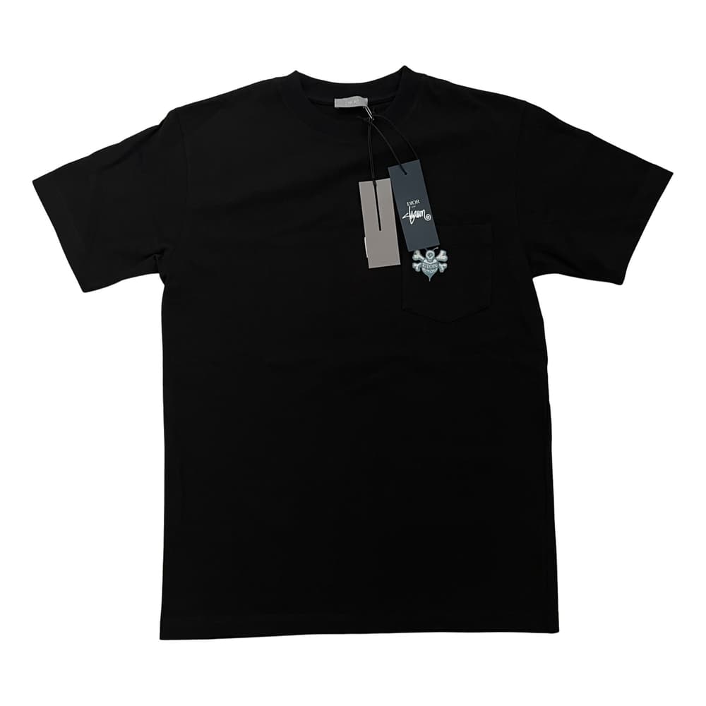 DIOR Dior x Shawn Oversized Bee T-shirt in Black Cotton L 