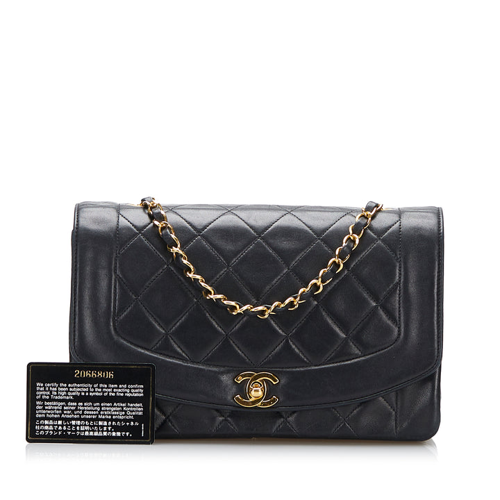 Chanel Medium Classic Lambskin Double Flap Bag Black - GABY PARIS