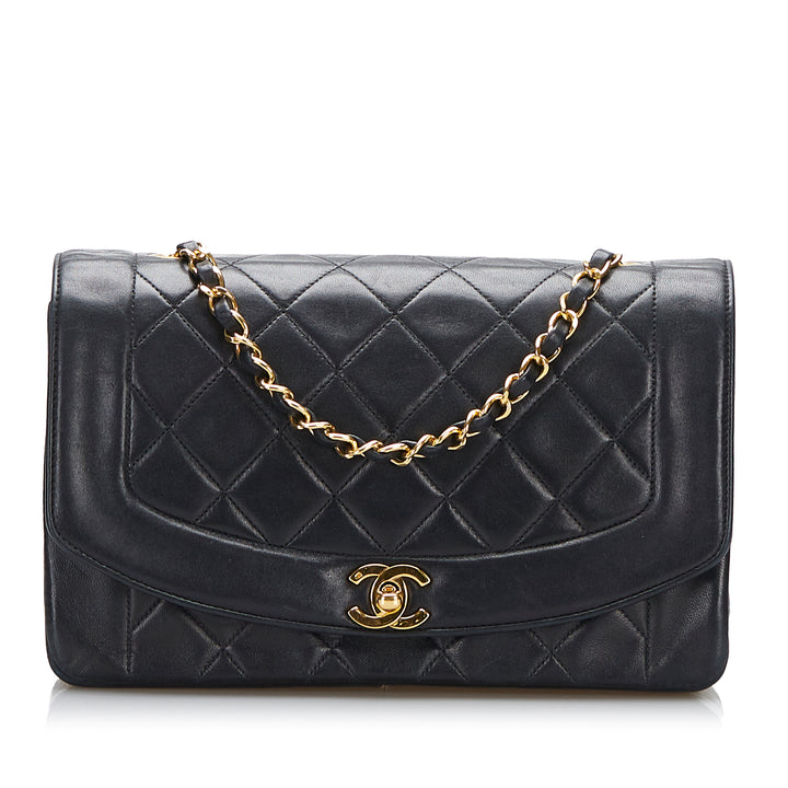 Chanel Medium Classic Lambskin Double Flap Bag Black - GABY PARIS