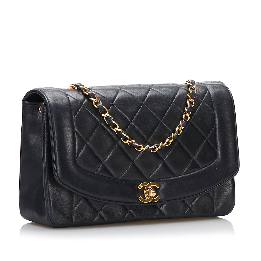 Chanel Medium Classic Lambskin Double Flap Bag Black - GABY PARIS