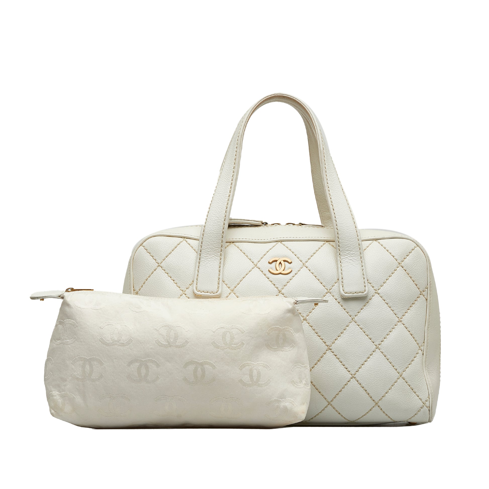 CC Wild Stitch Handbag White - Gaby Paris