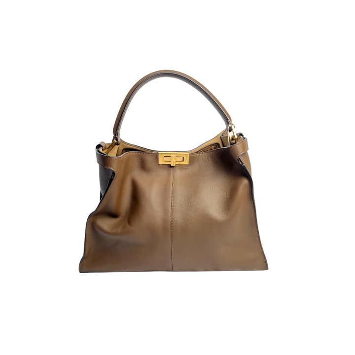 FENDI Peekaboo X-Lite Leather Handbag