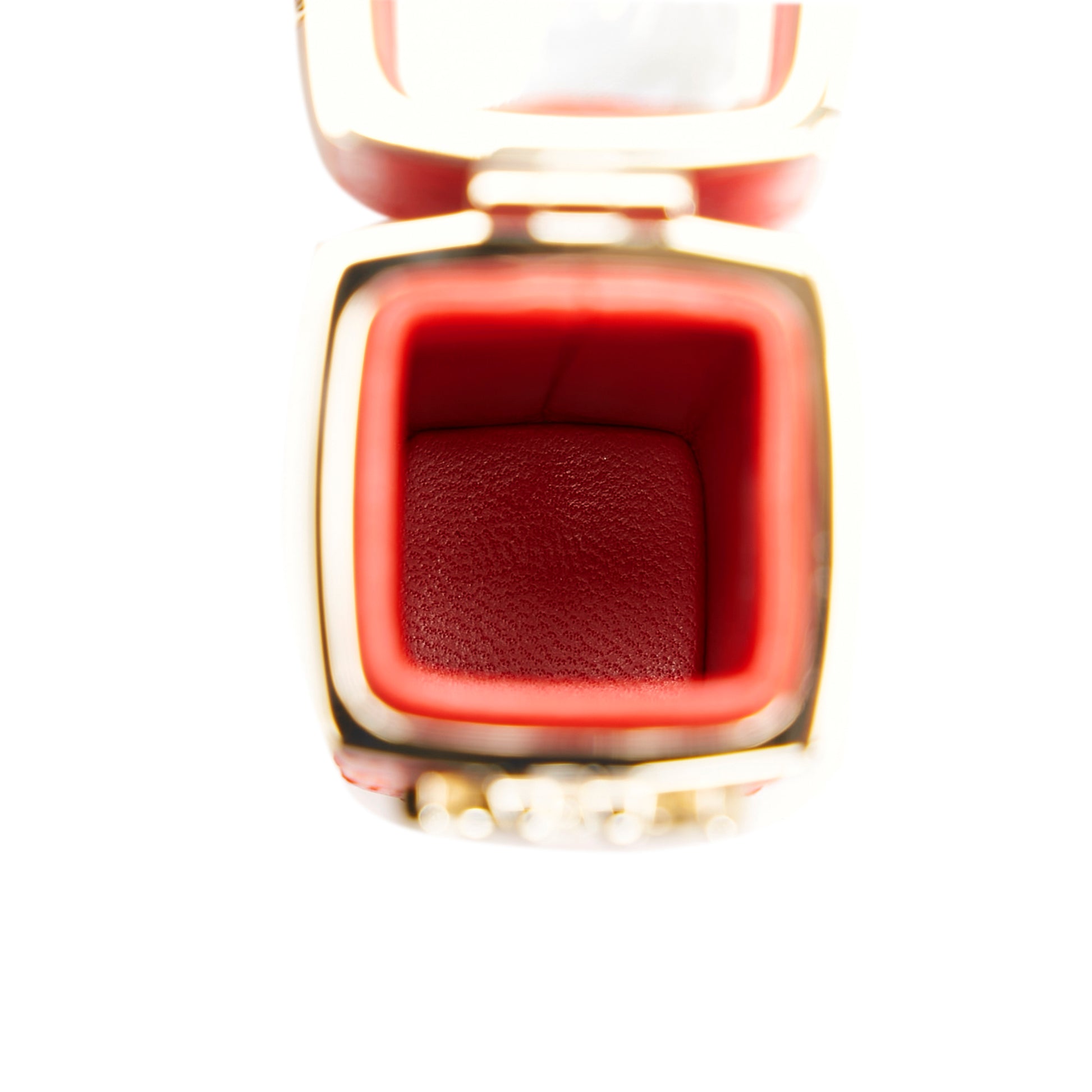 CC Lambskin Squared Lipstick Case on Chain Red - Gaby Paris