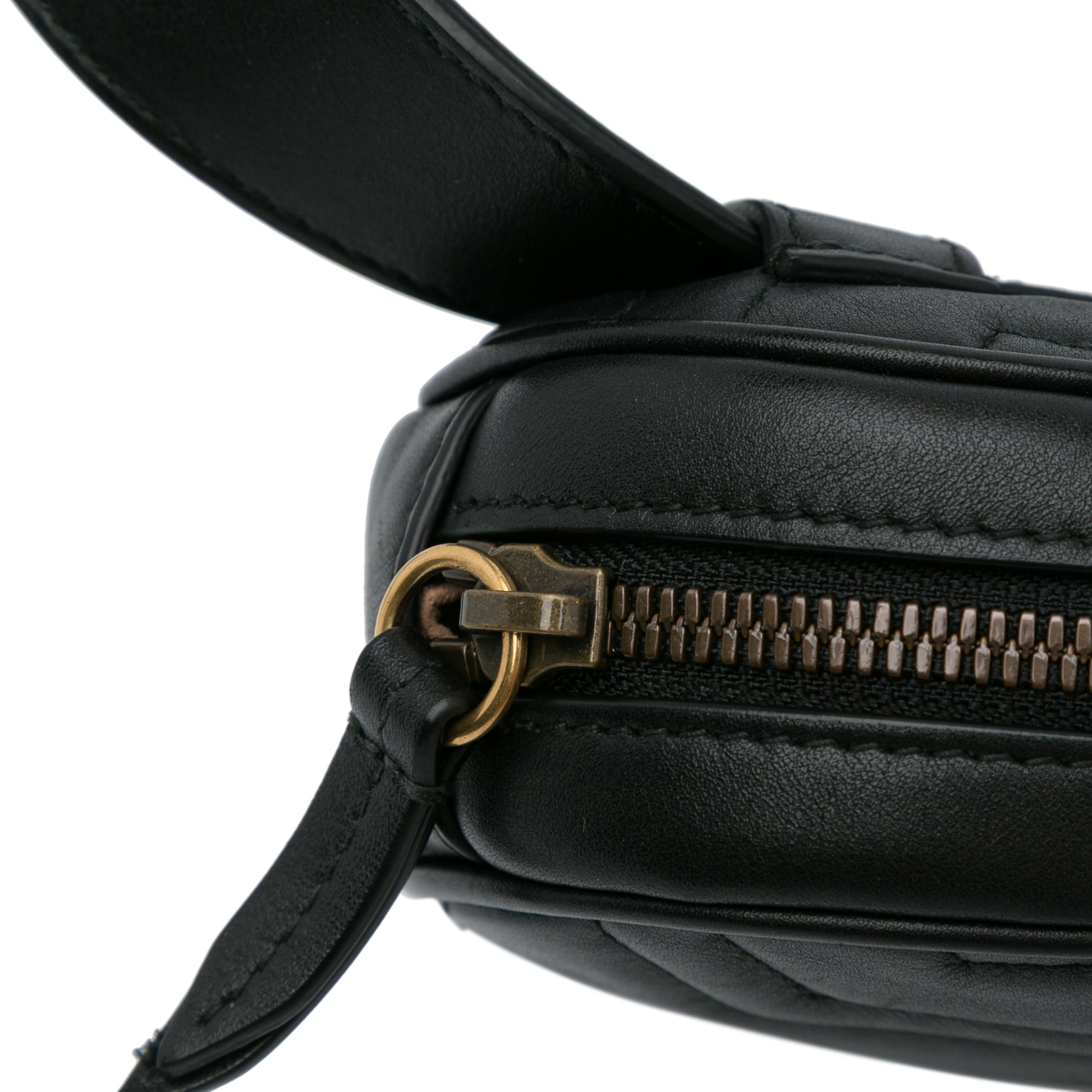 GG Marmont Matelasse Belt Bag Black - Yeahllow