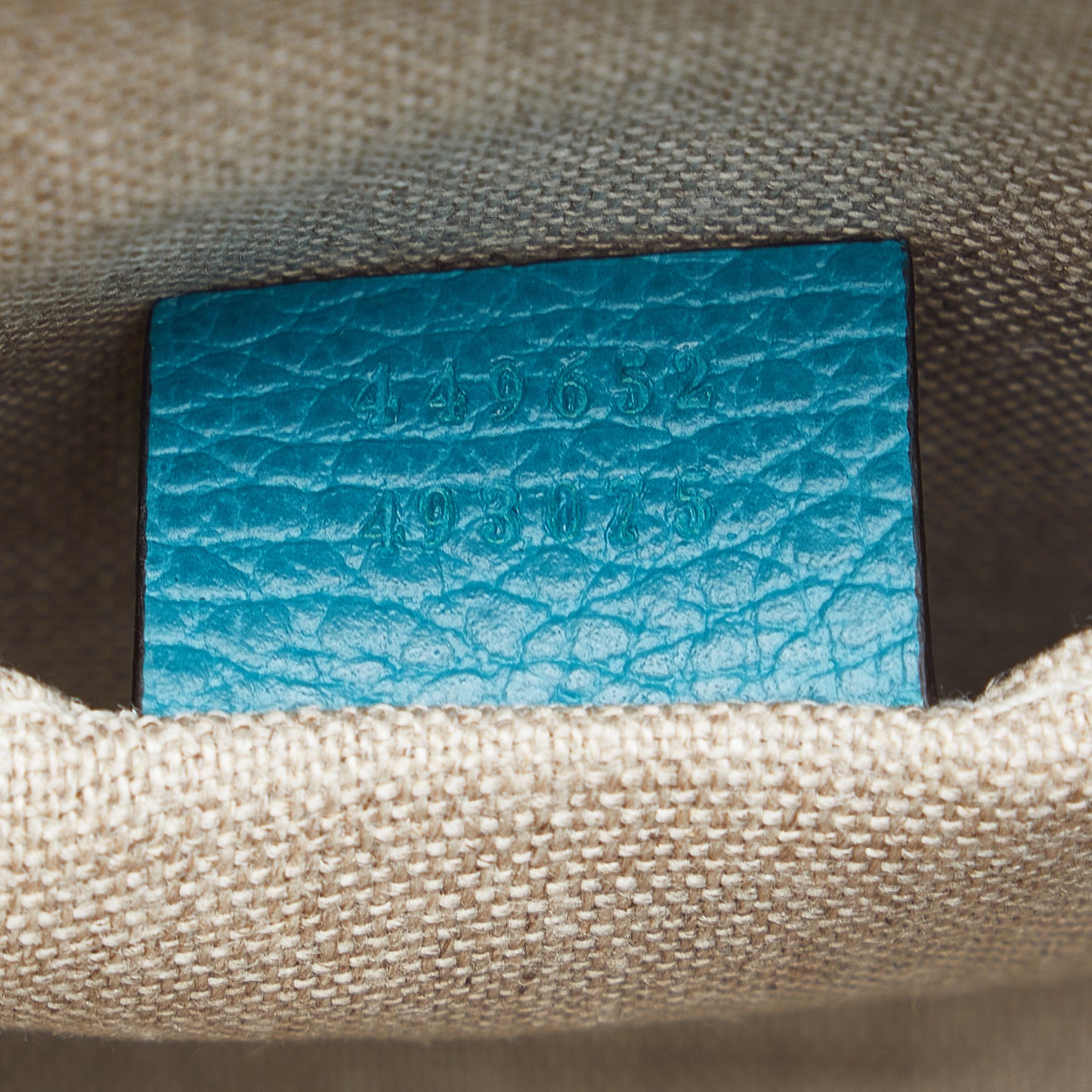 Bamboo Leather Pouch Blue - Gaby Paris