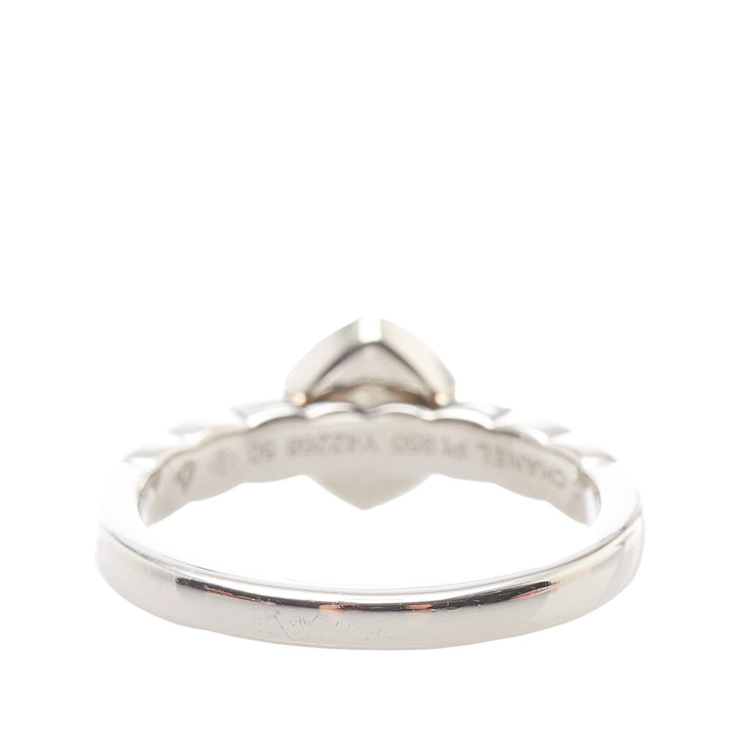 Chanel Coco Crash Half Eternity Diamond Ring Silver - Gaby Paris