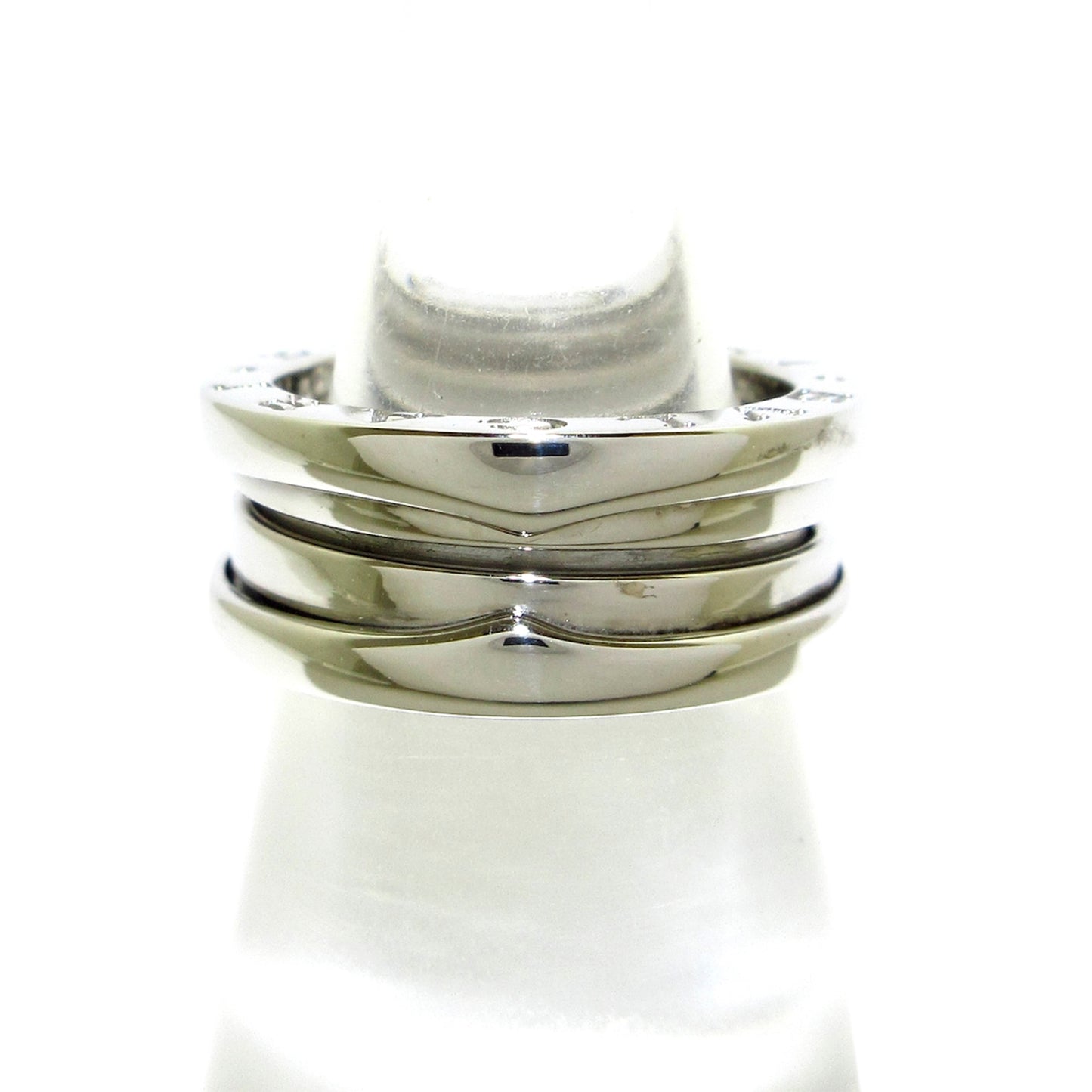 B.Zero1 2-Bands Ring in White Gold Silver - Yeahllow