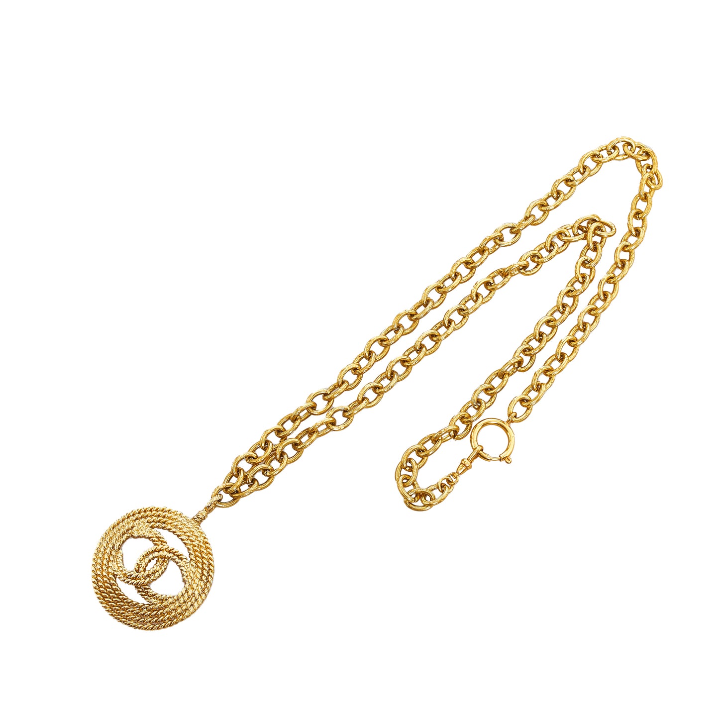 CC Pendant Necklace Gold - Gaby Paris