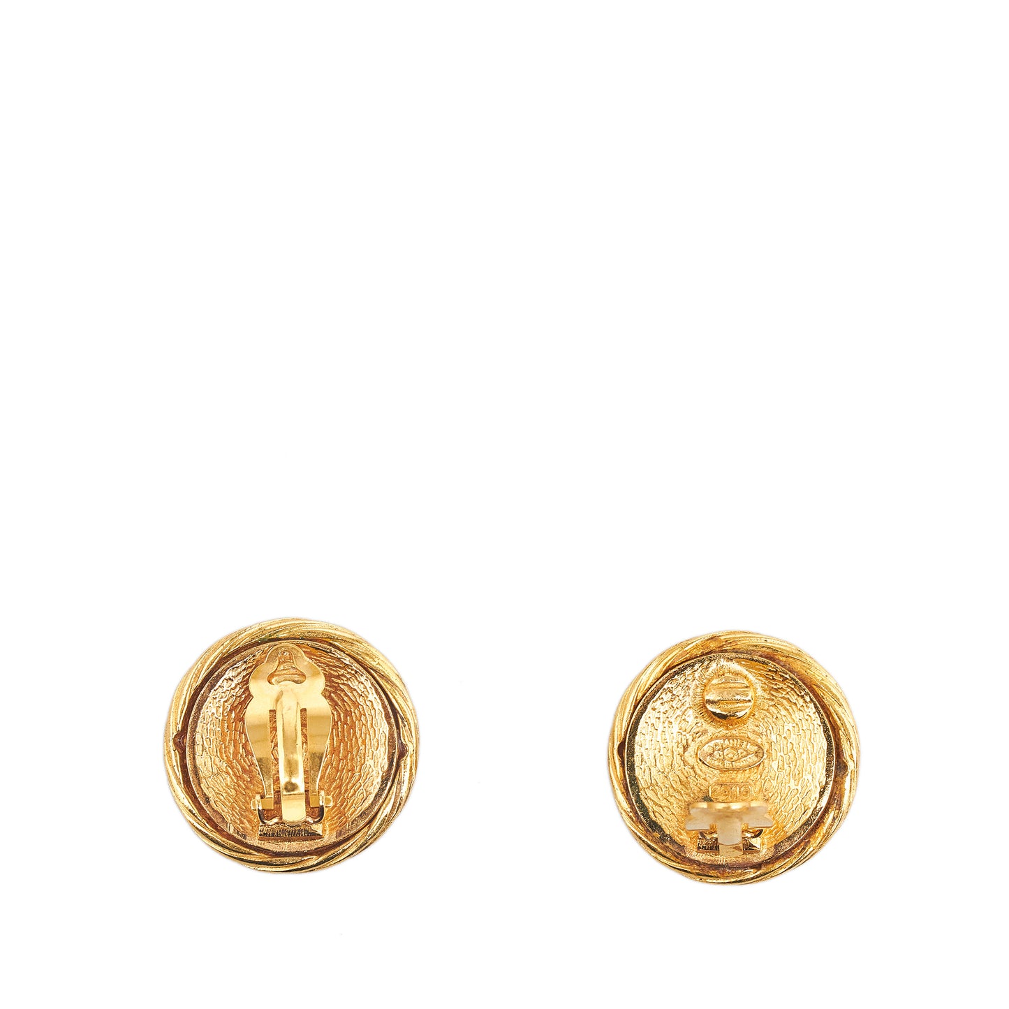 CC Clip On Earrings Gold - Yeahllow