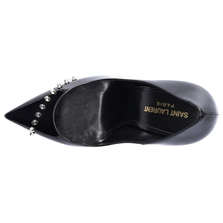 SAINT LAURENT Escarpins en cuir verni Zoe 105 Stud